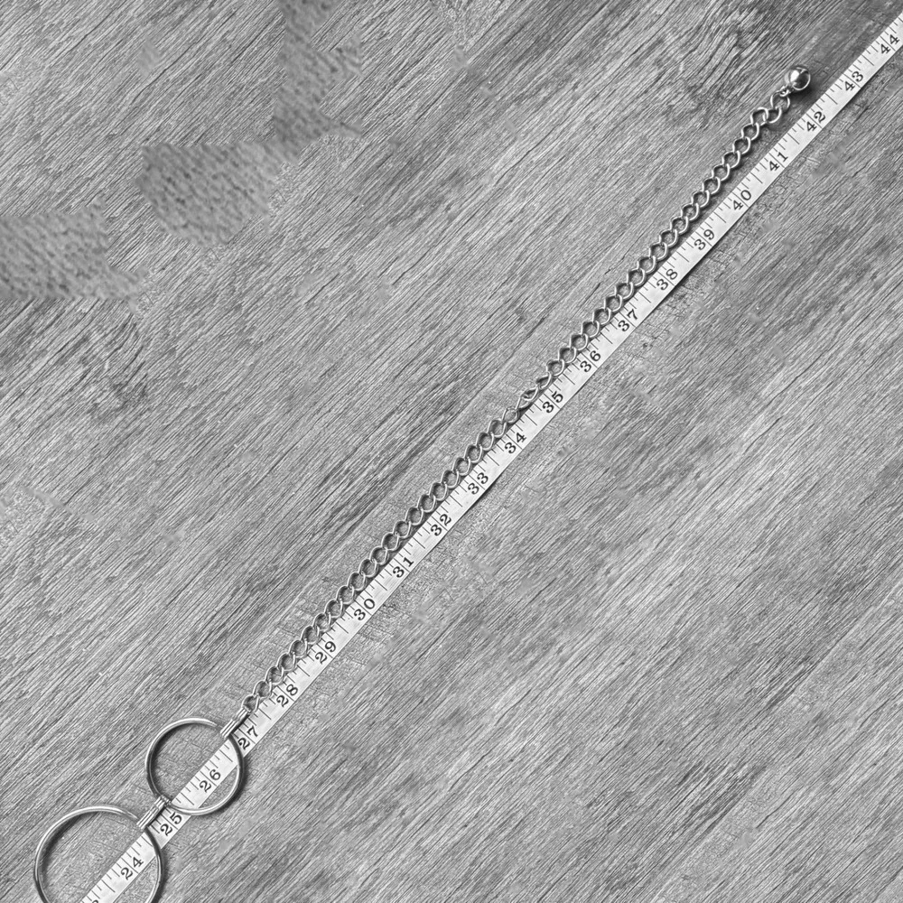 Silver Tone O-Ring Chain Belt Adjustable Lobster Clasp Waist Accessory Y2K Edgy
